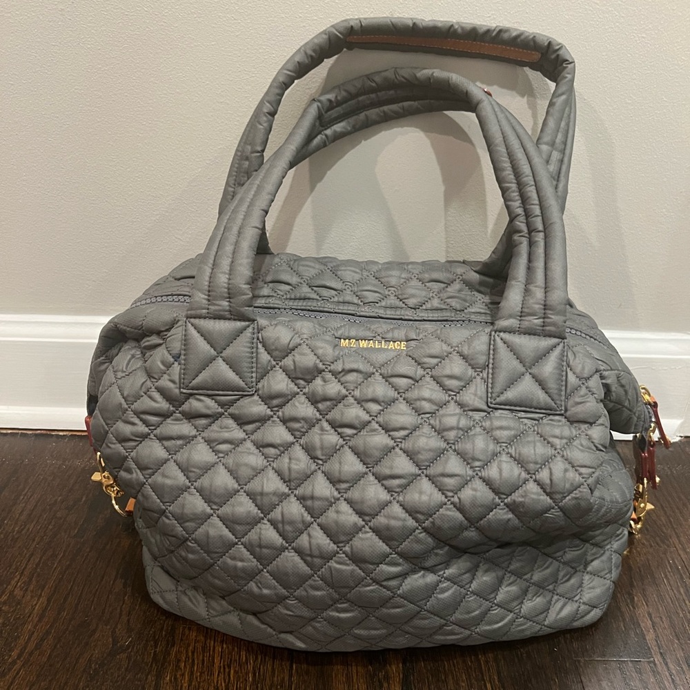 MZ Wallace Sutton deluxe tote grey